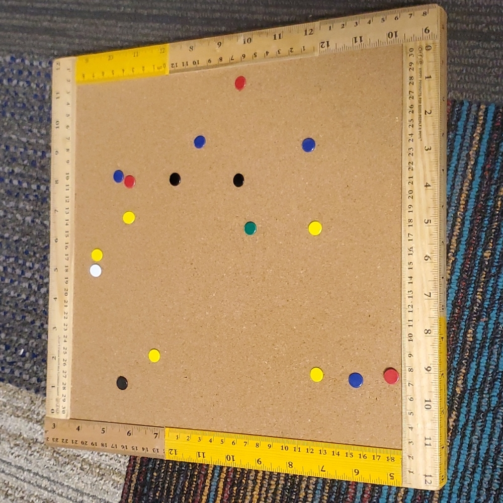 ORE Happy Products for Good People & Pets Ruler Design Hanging Corkboard